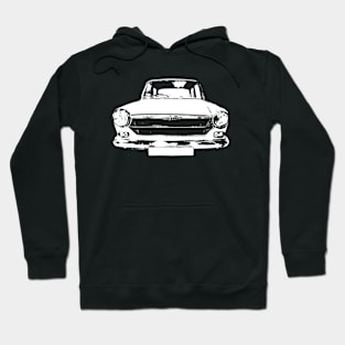 Austin 1100 1960s classic car monoblock white Hoodie